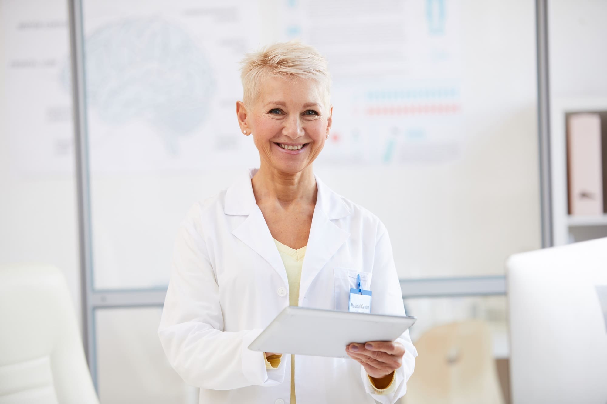 Neurologist at medical conference